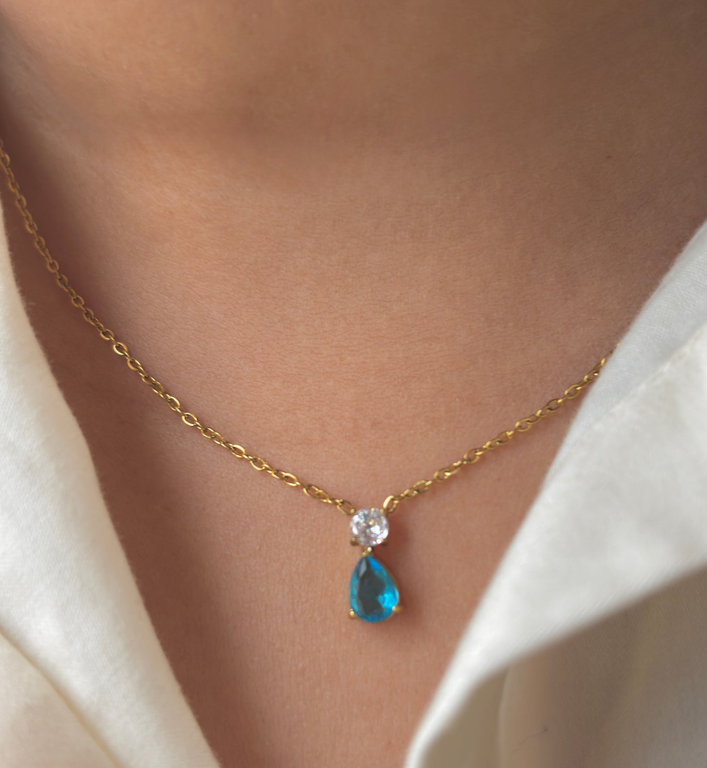 Ocean drop necklace