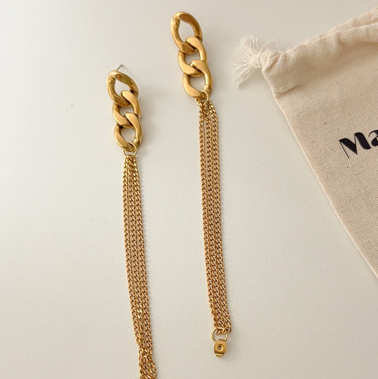 Gossip link earrings