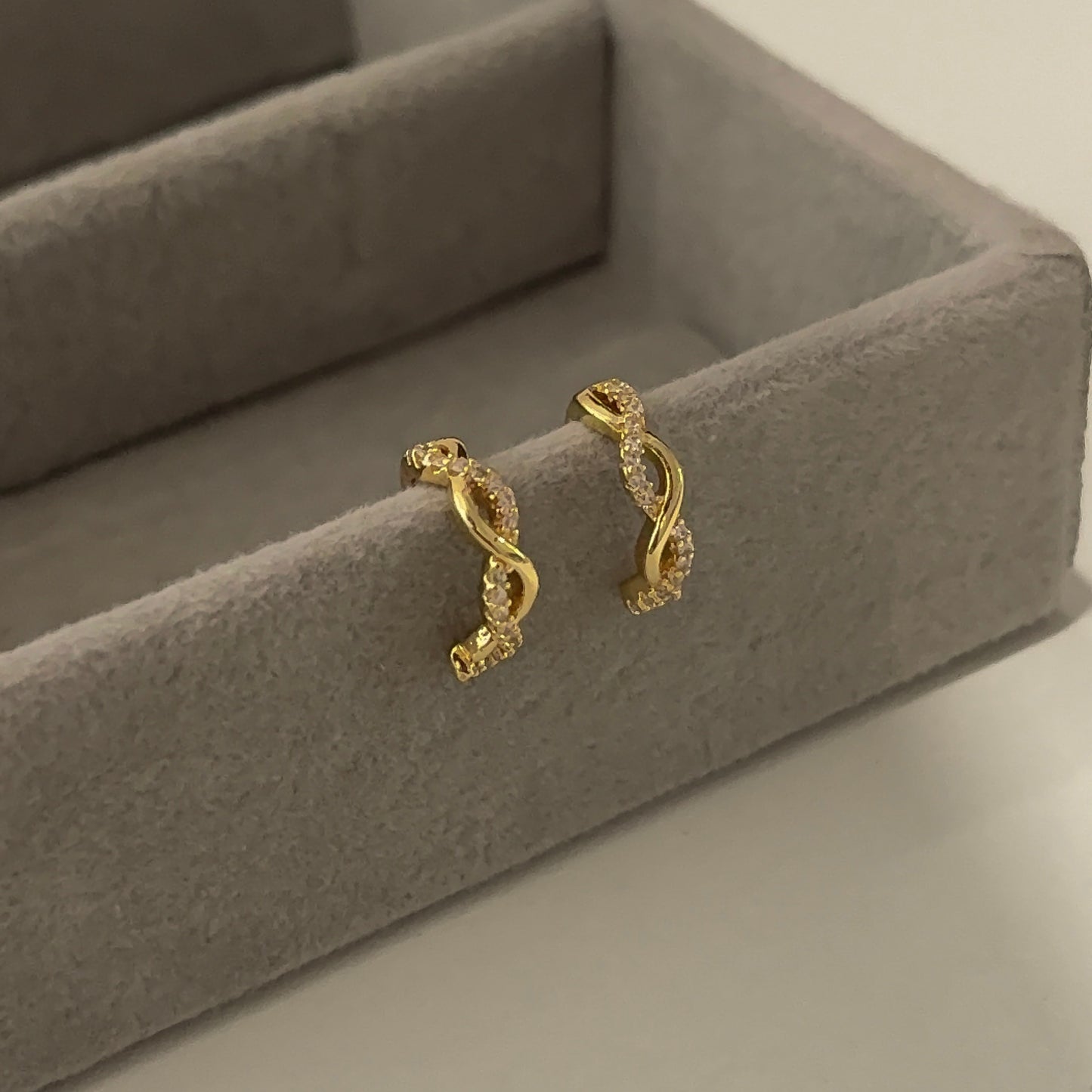 Infinity shimmer earcuffs