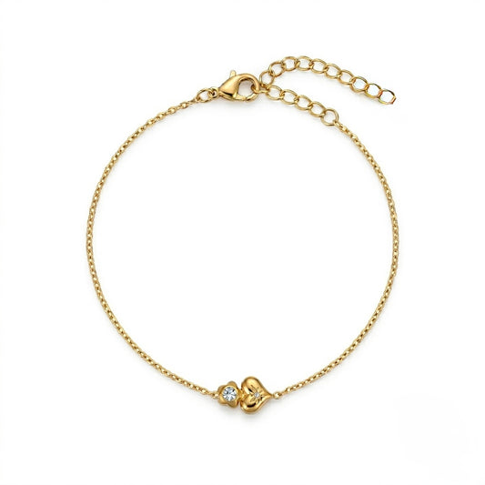 Daisy & heart bracelet