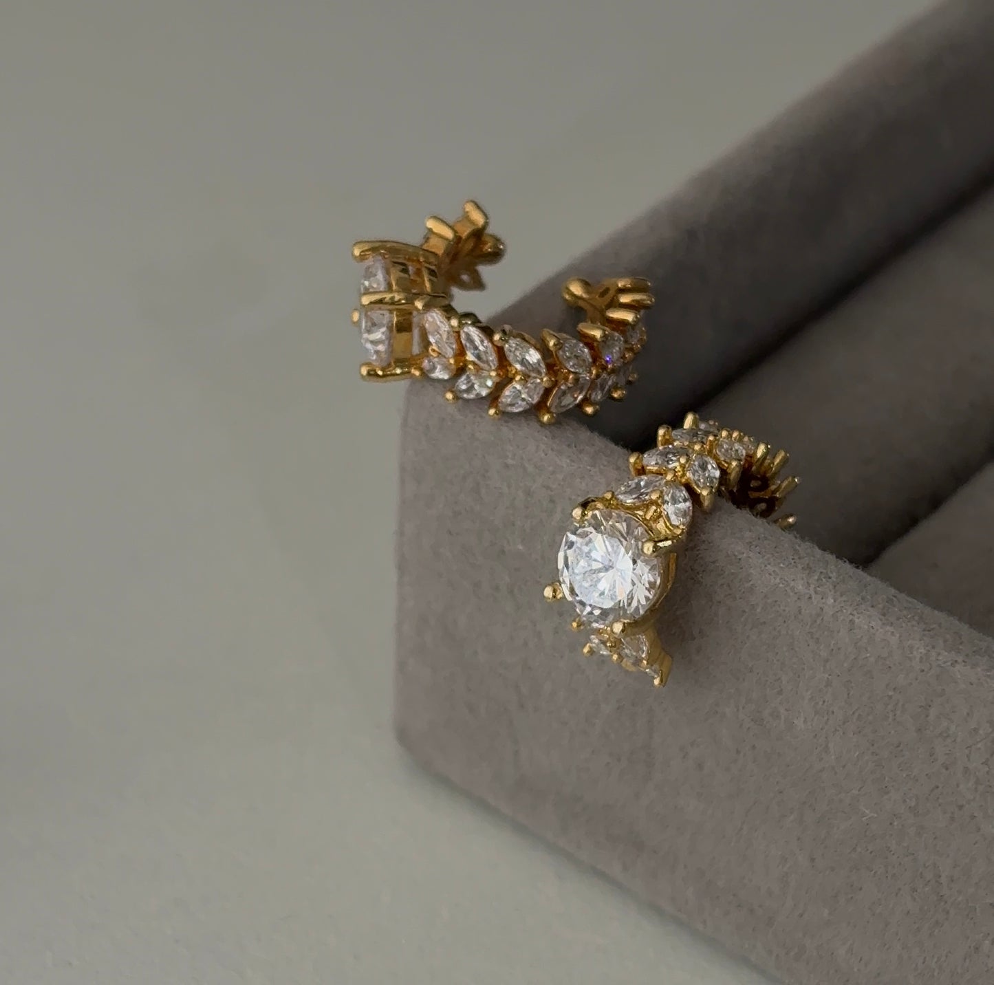 Fern sparkle earcuffs
