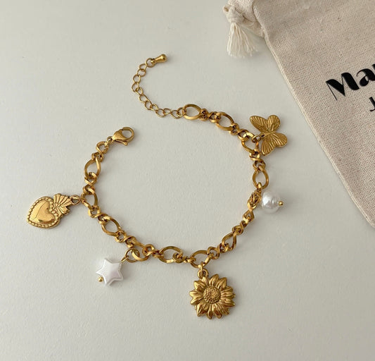 Dainty charms bracelet
