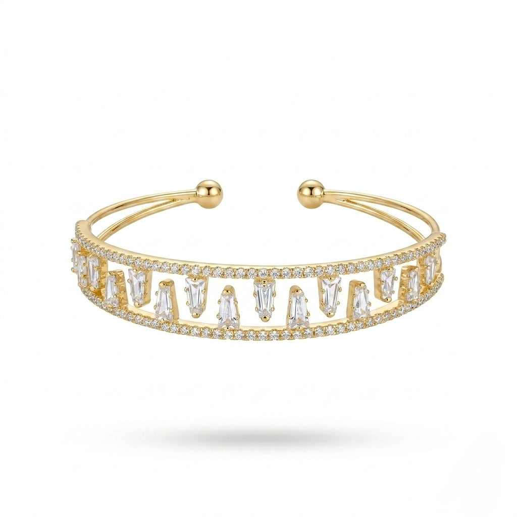 Crystal cuff bracelet