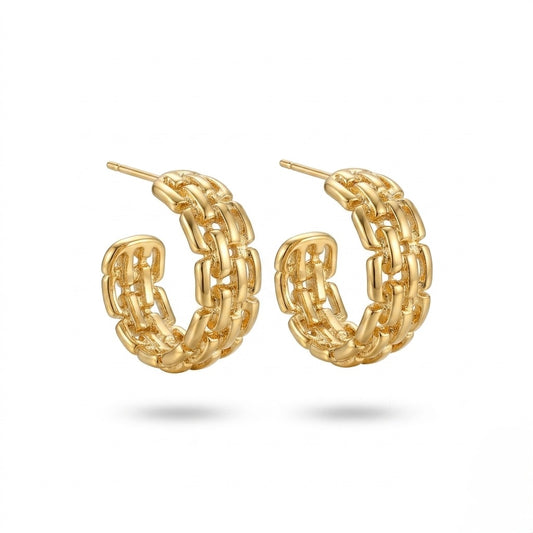 Espresso mesh hoops