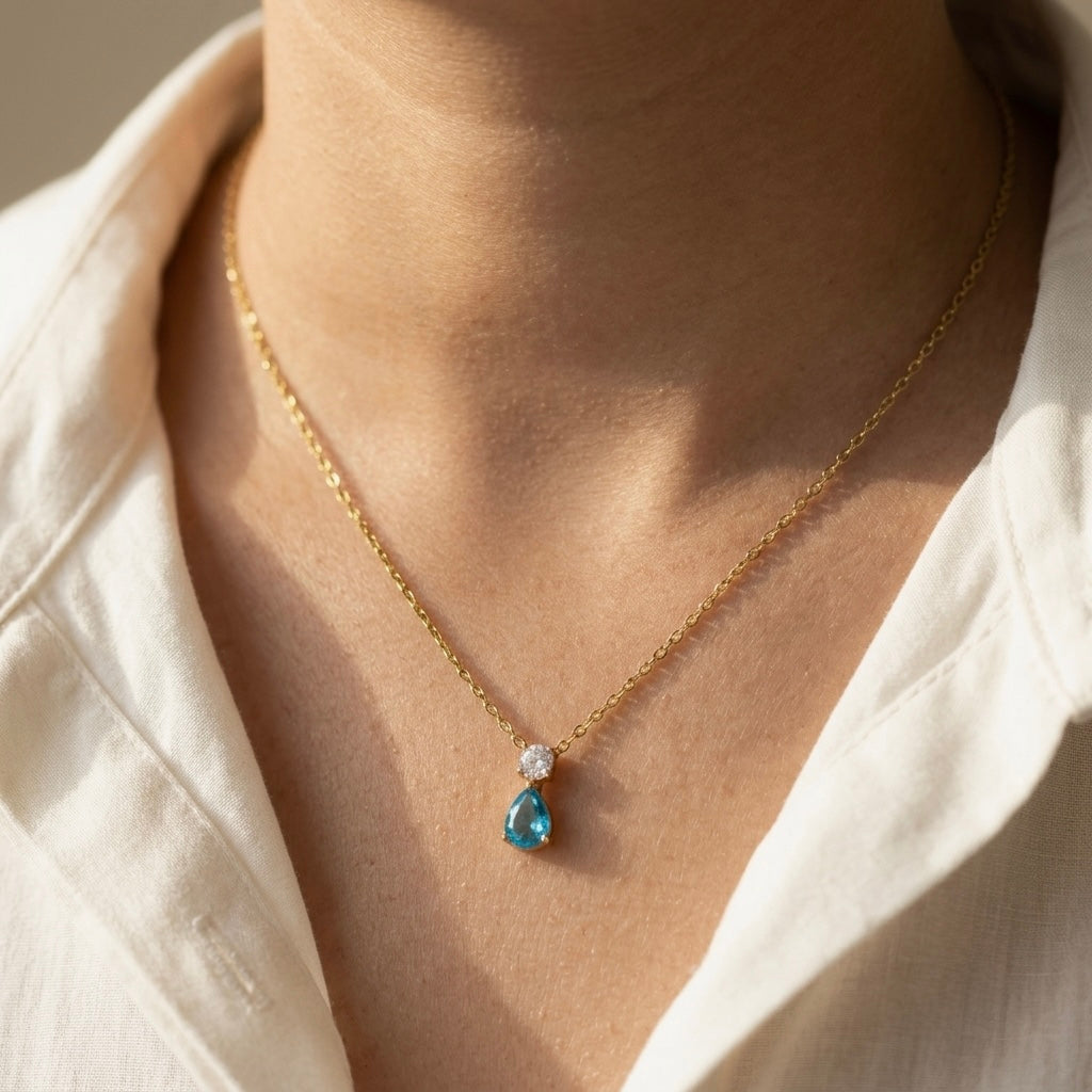 Ocean drop necklace