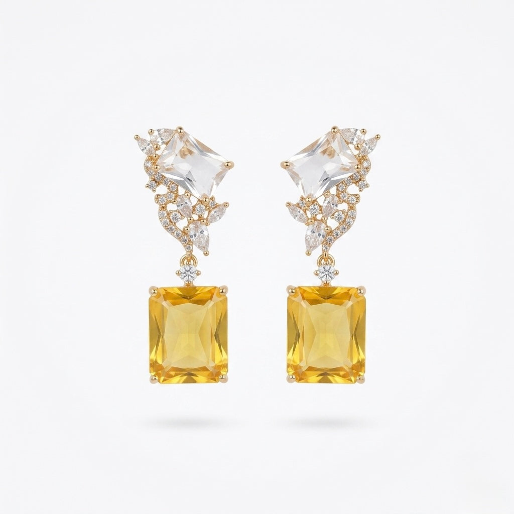 Golden honey earrings