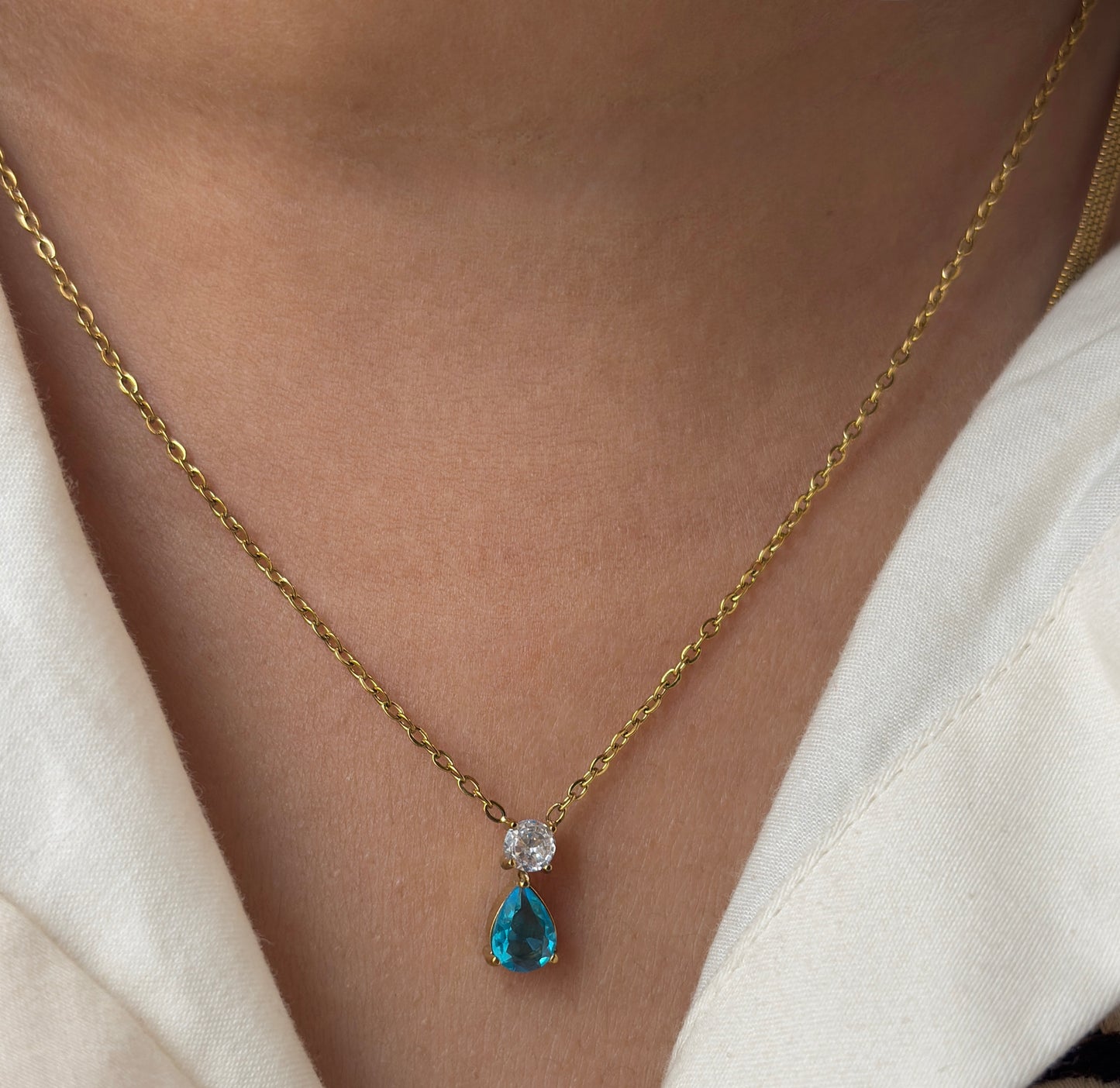 Ocean drop necklace