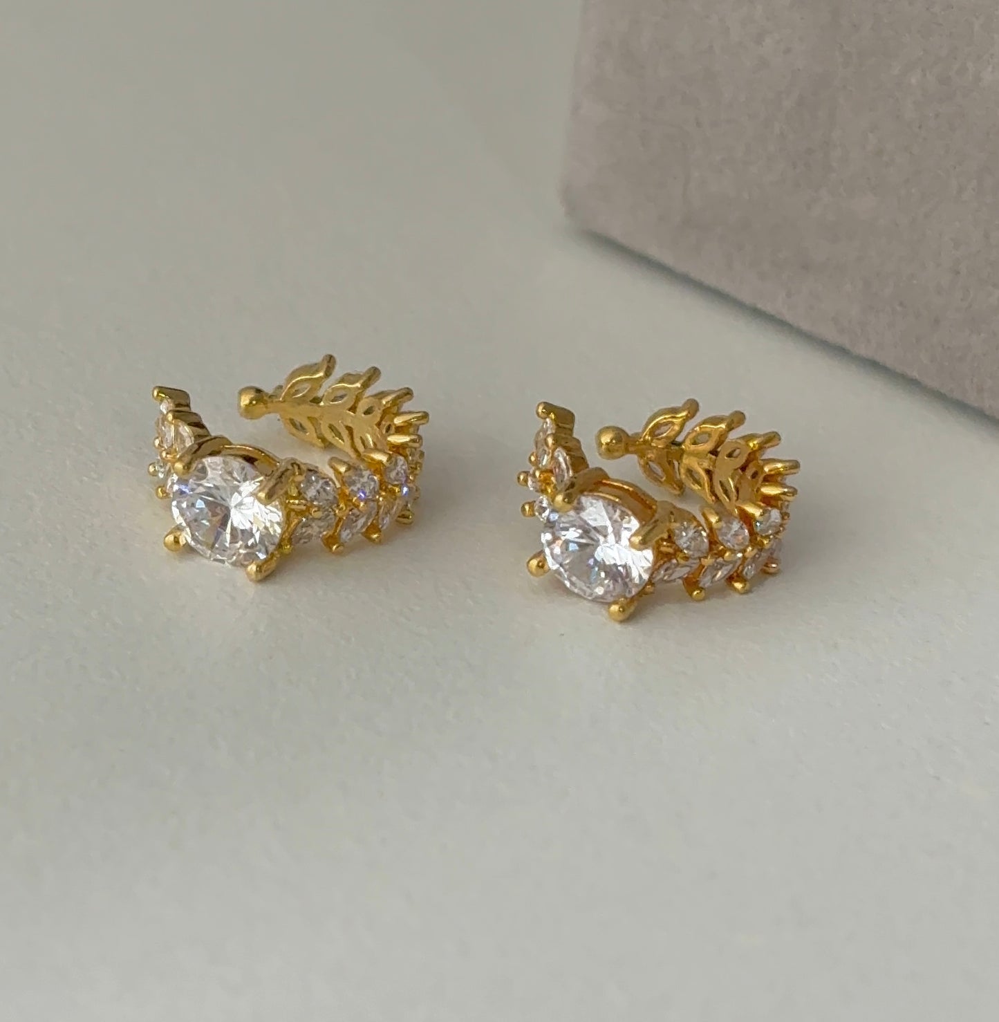 Fern sparkle earcuffs
