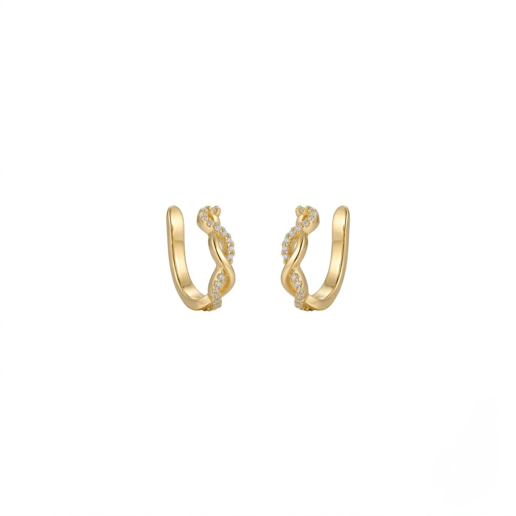 Infinity shimmer earcuffs