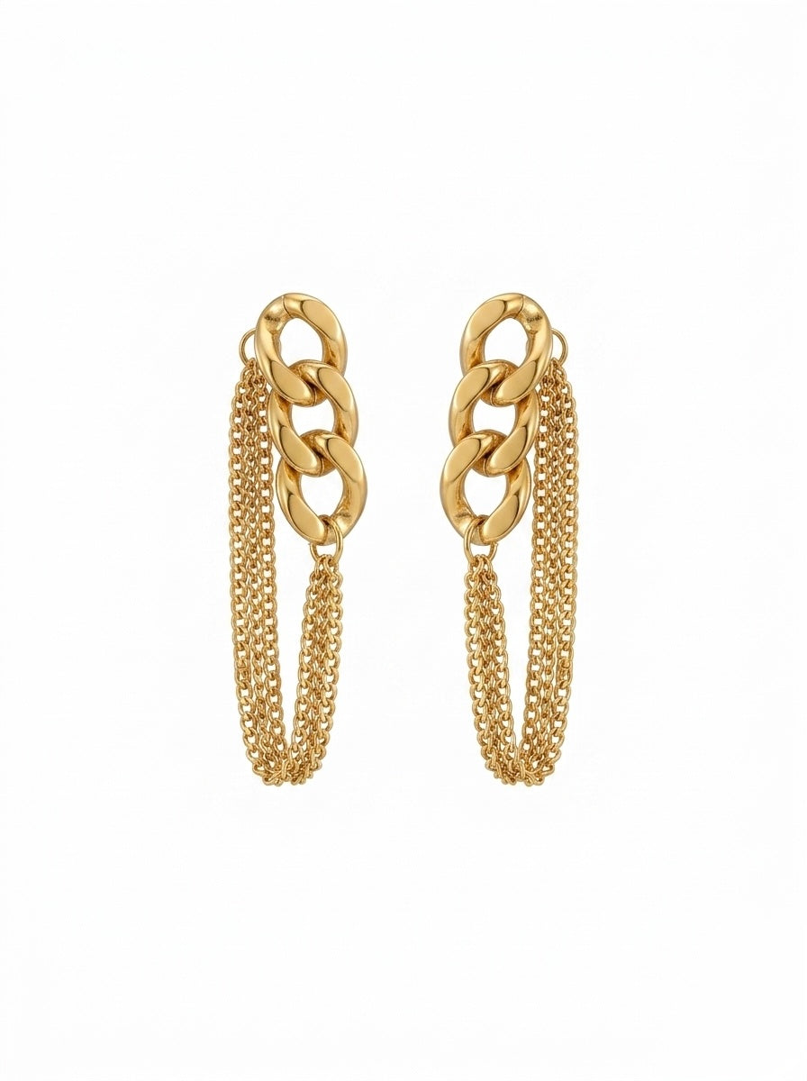 Gossip link earrings