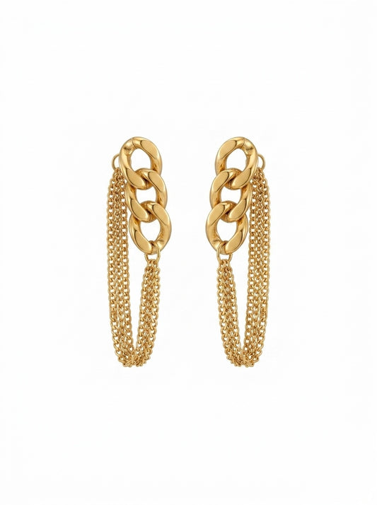 Gossip link earrings