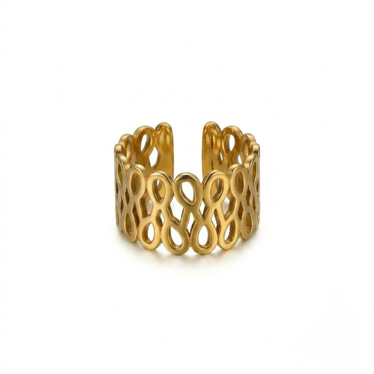 Tangle adjustable ring