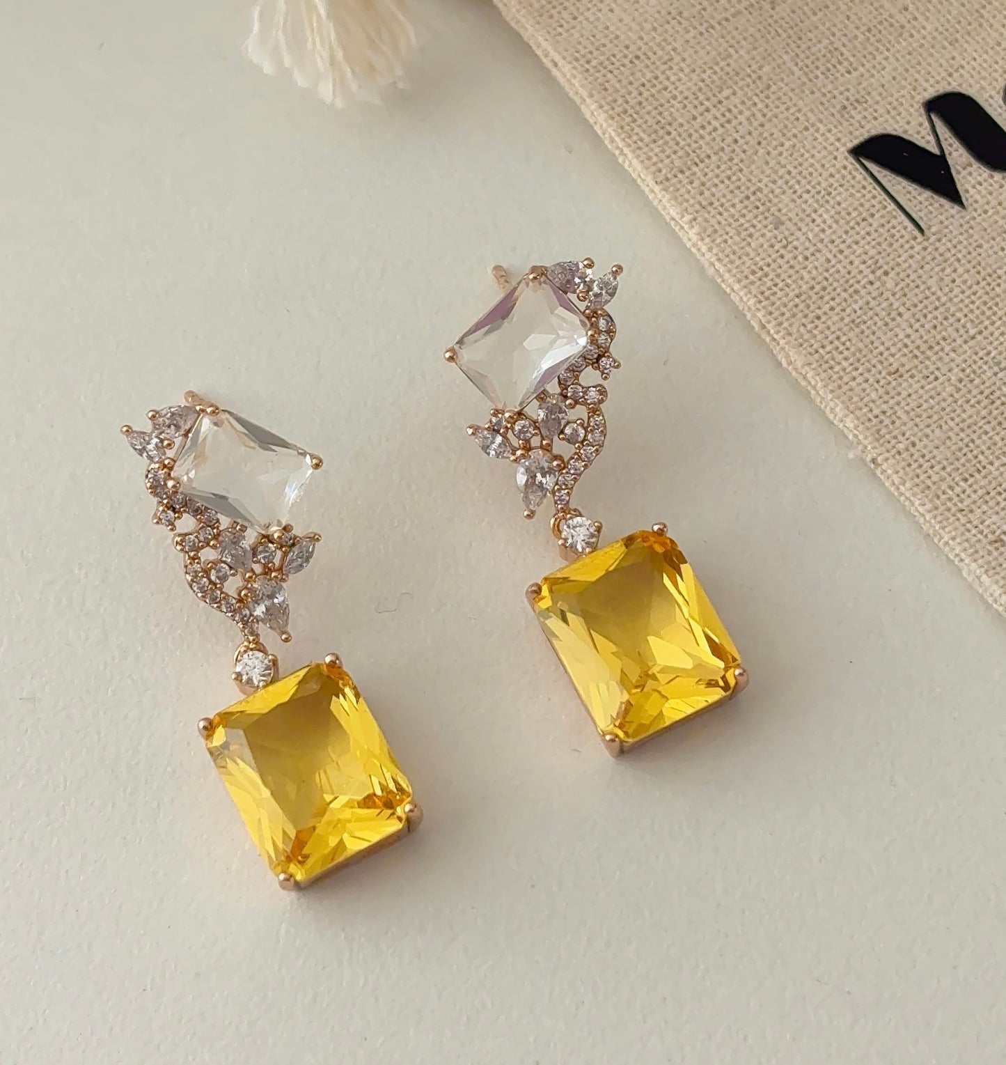 Golden honey earrings