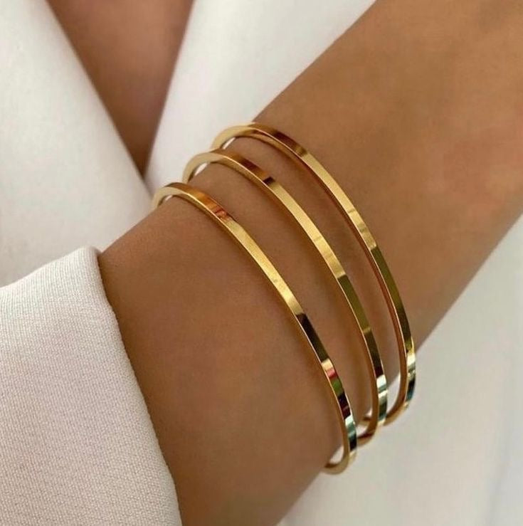 Minimal bangles set of 3