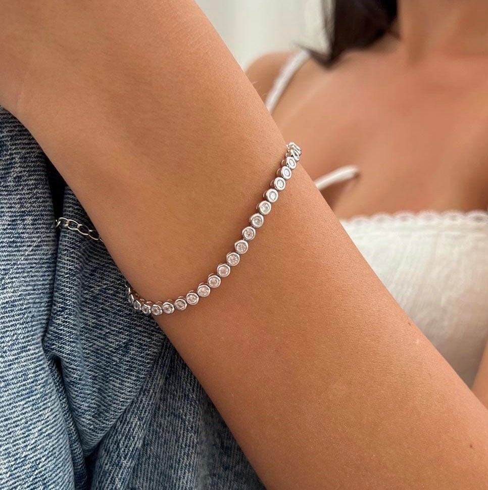 Bubble ice tennis bracelet