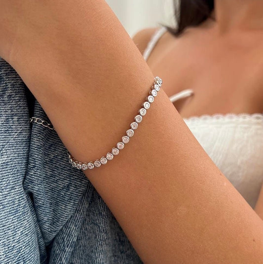 Bubble ice tennis bracelet