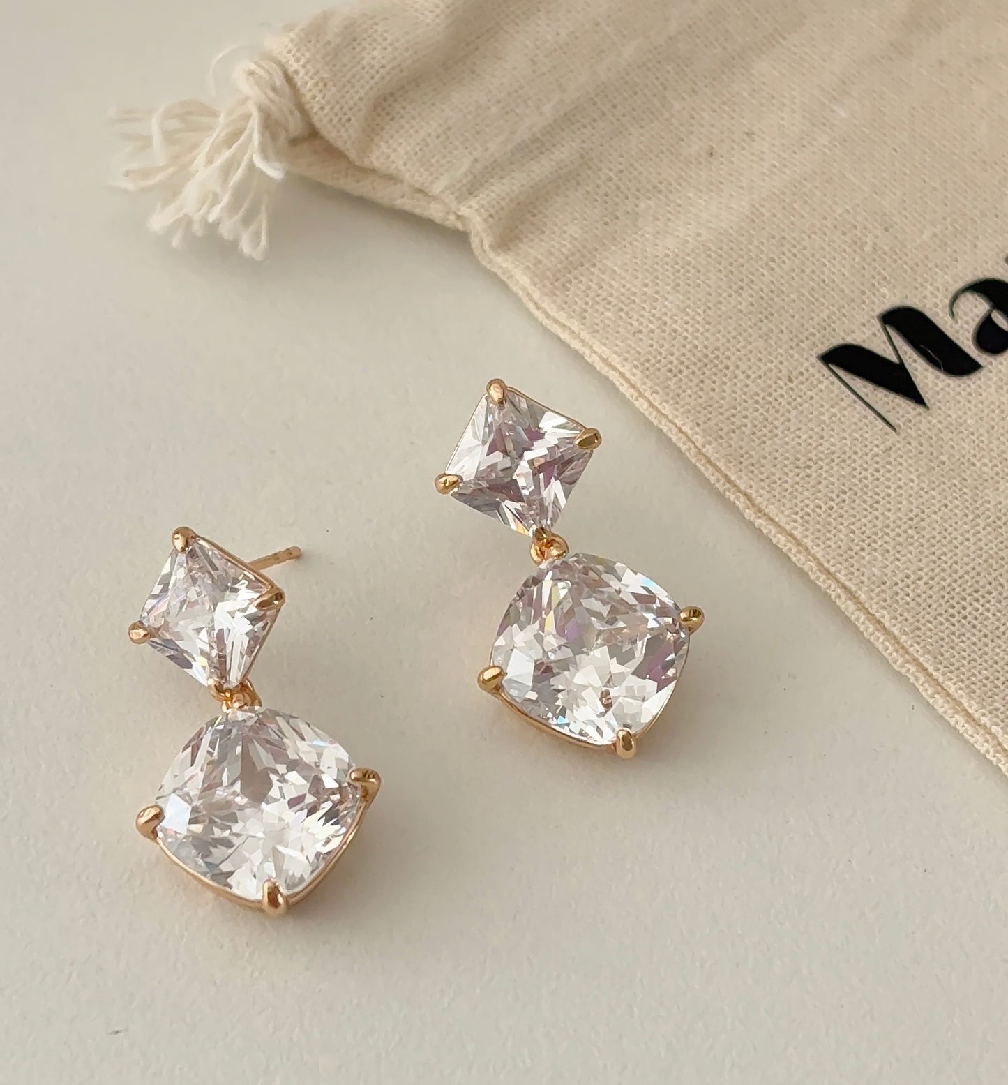 Sweet sparkle dangles earrings