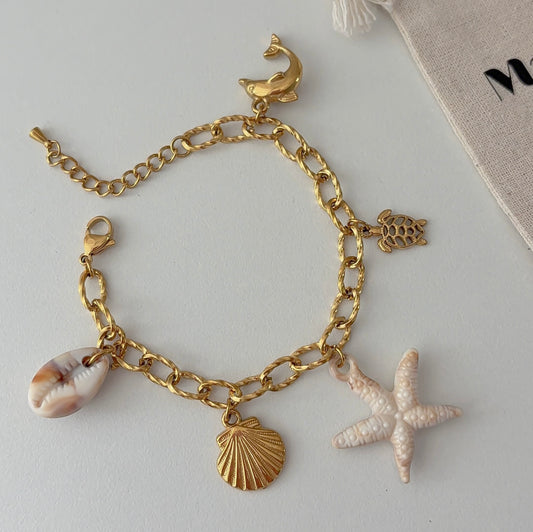 Coastal charms bracelet