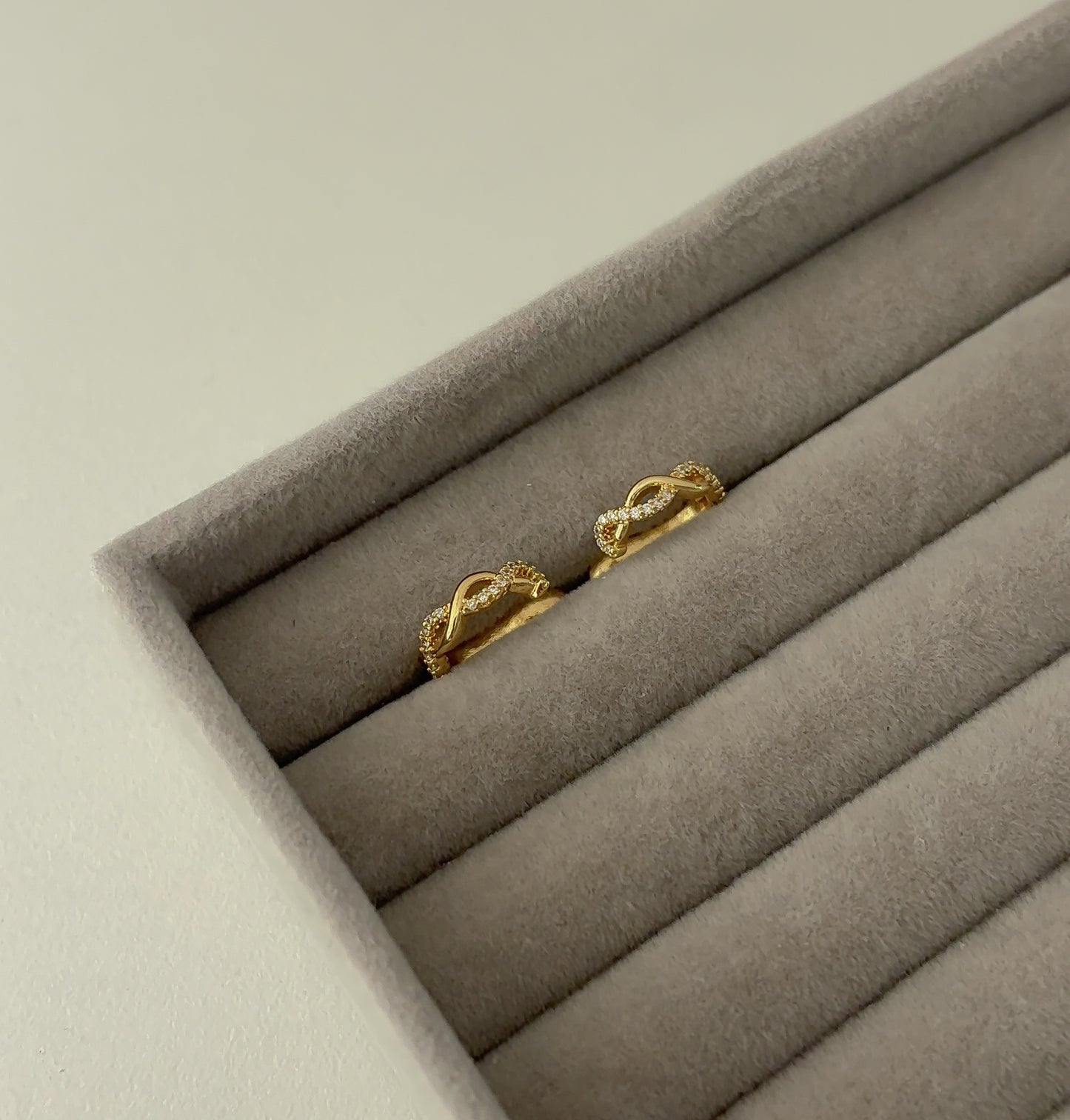 Infinity shimmer earcuffs