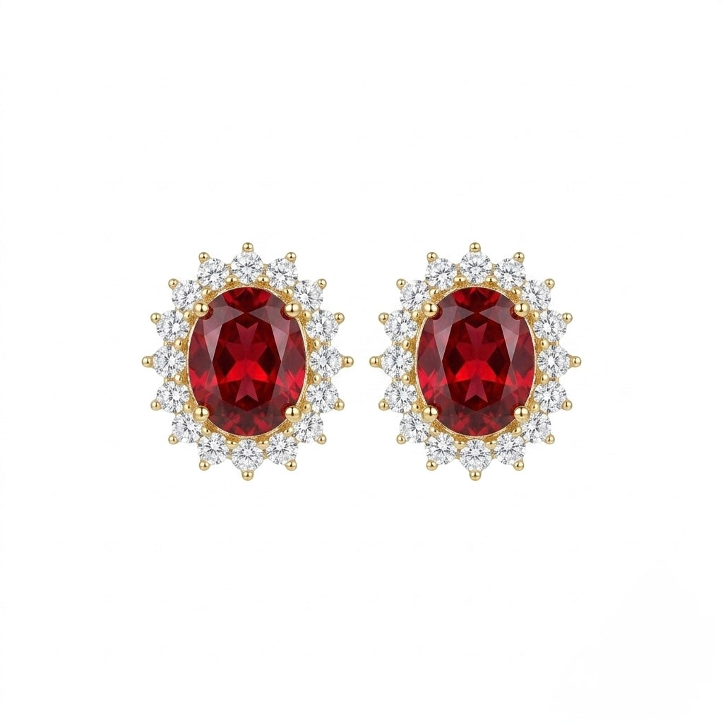 Crimson royal red studs