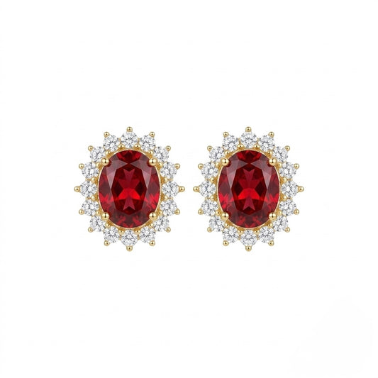 Crimson royal red studs