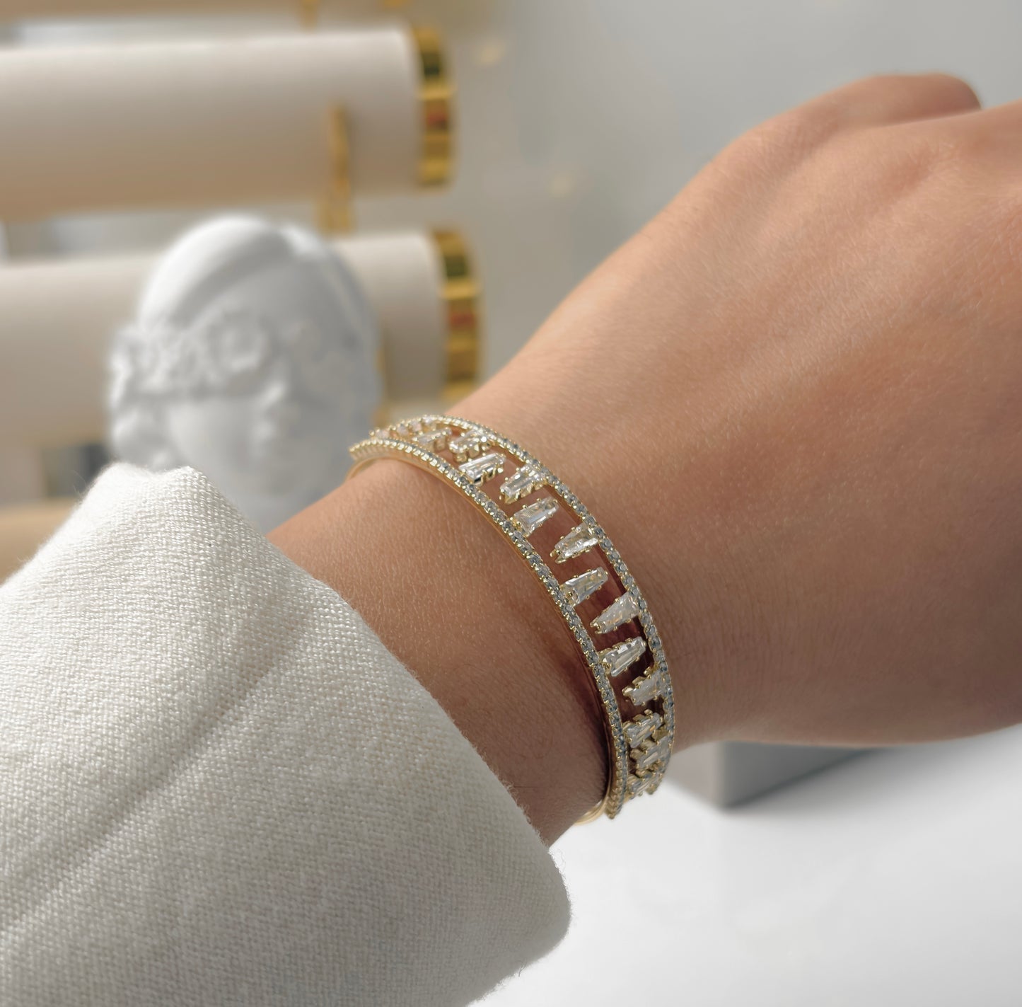 Crystal cuff bracelet