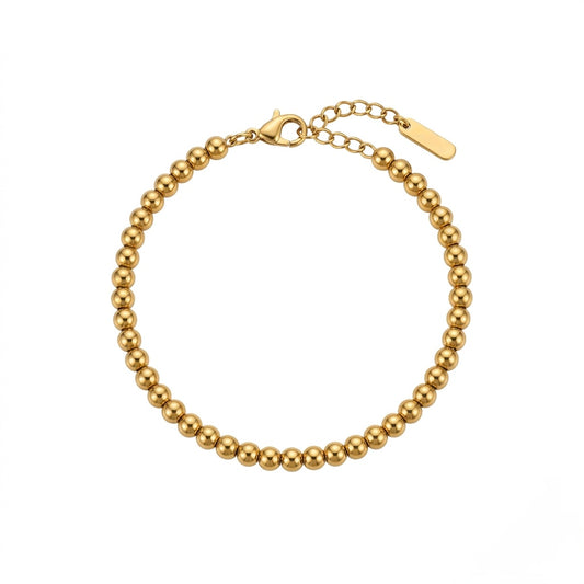 Golden globule wristlet bracelet
