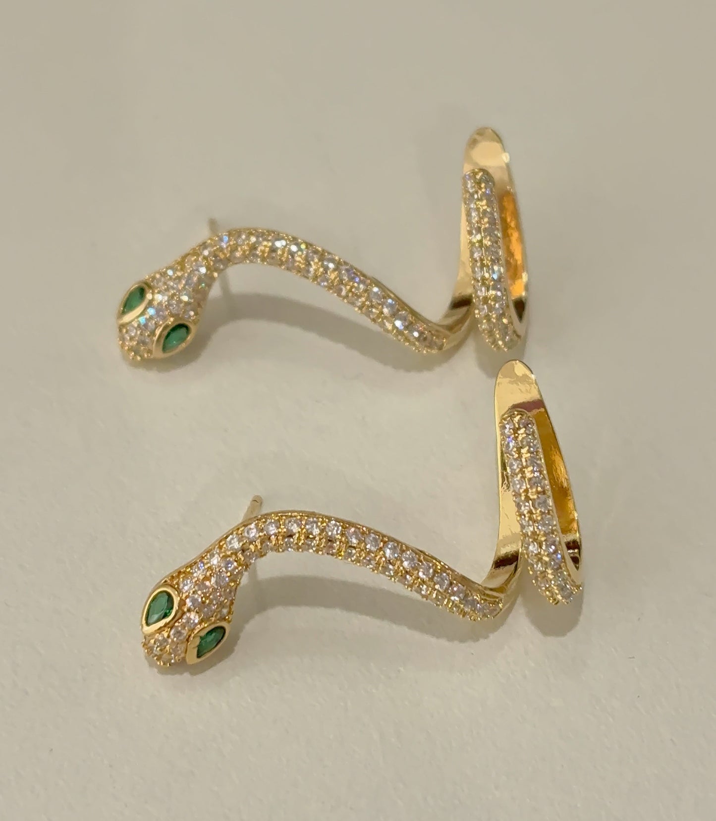 Serpent earcuff and earring