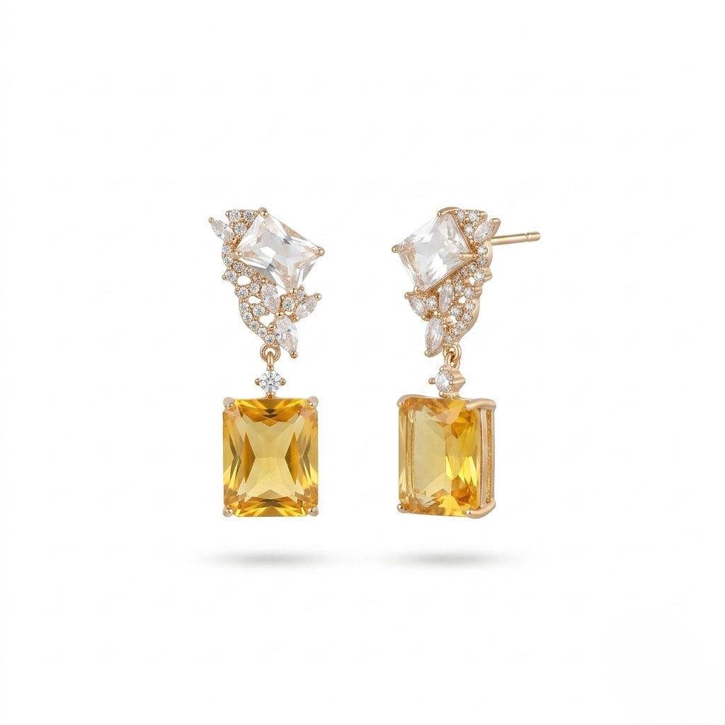 Golden honey earrings